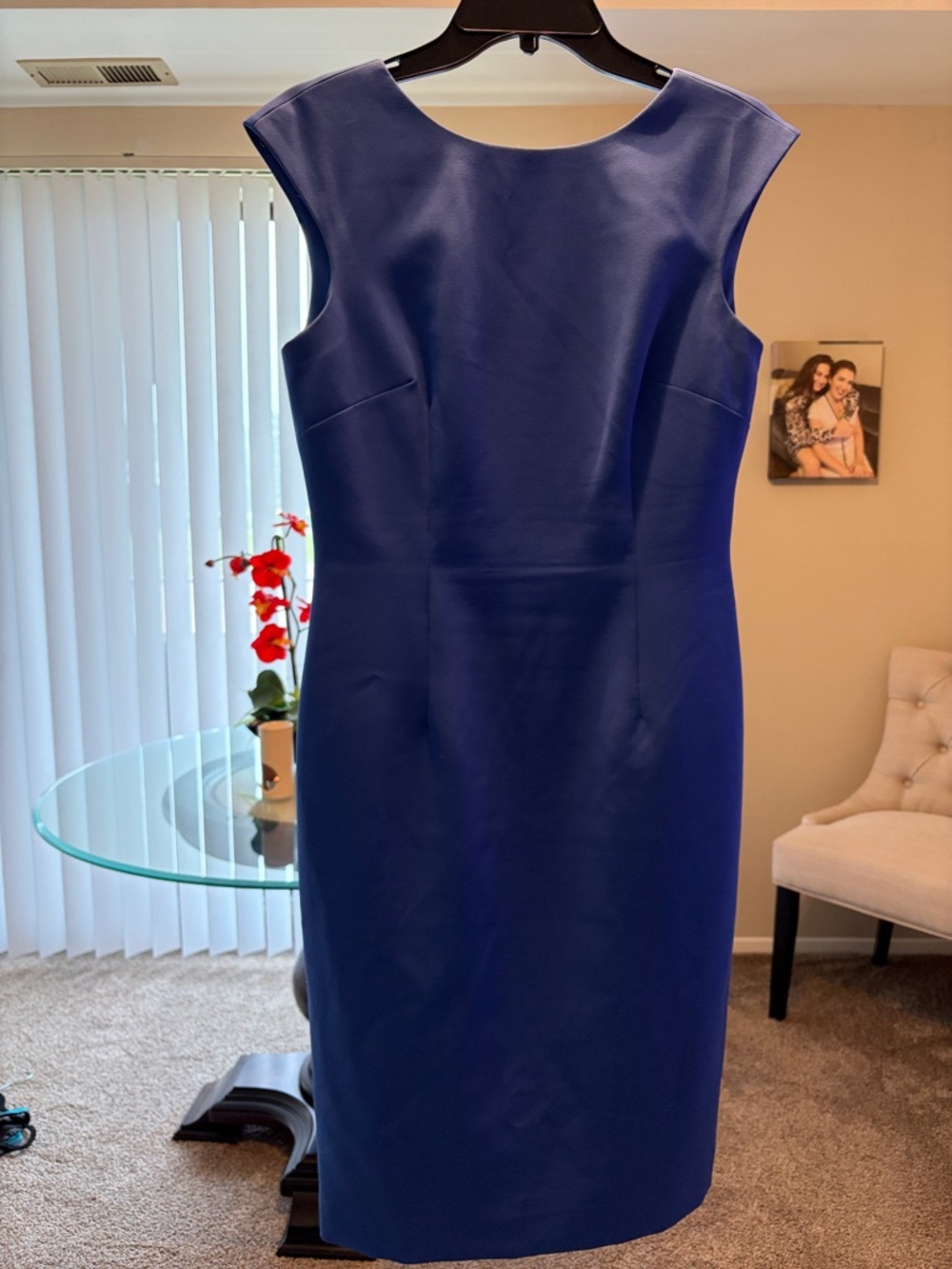 ANTONIO MELANI Sleeveless Sheath Dress in Royal Blue